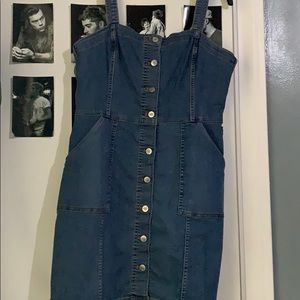 H&M Jean Overall Dress